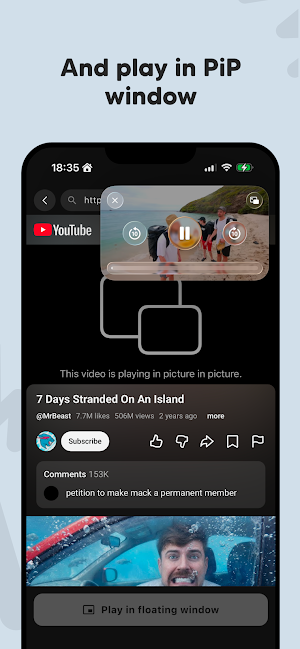 PiP Tube: Float Video Player Screenshot 2