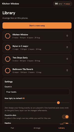 Loopwright: Hum to Song Screenshot 1