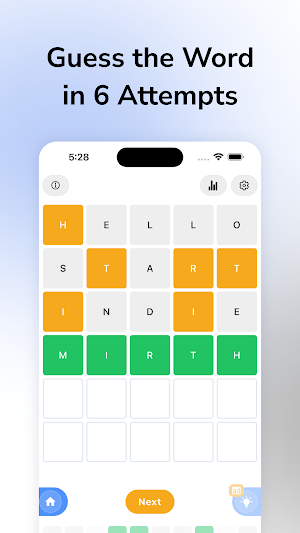 Wordfor - 5 Letter Word Game Screenshot 2