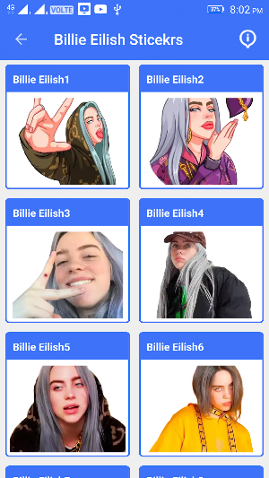 Billie Eilish Stickers For Signal Screenshot 0