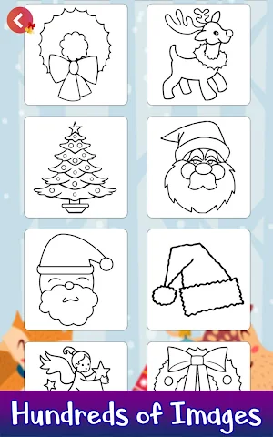 Learn to Draw Christmas - Draw & Color Book Pages Screenshot 0