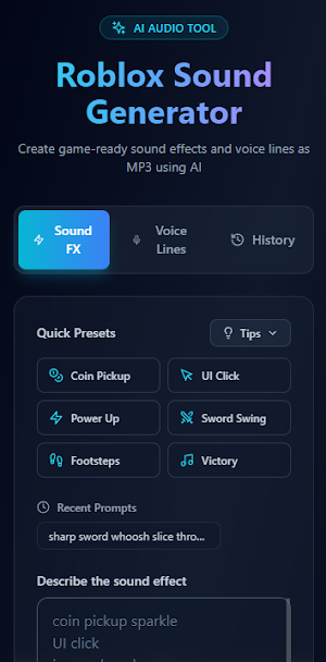 Brain Sounds Roblox Maker Screenshot 0