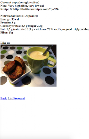 Food and nutrition Screenshot 1