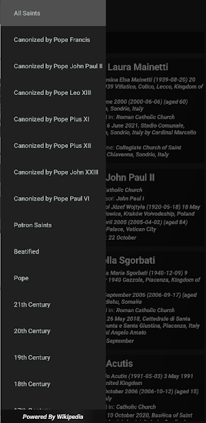 Christian Catholic Saints Screenshot 1