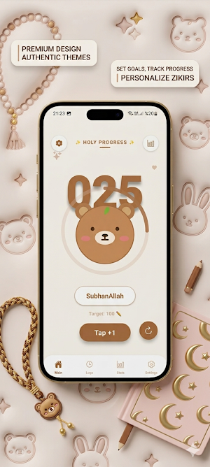 Kawaii Tasbih: Dhikr Counter Screenshot 3