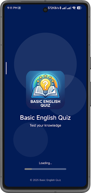 Basic English Quiz Screenshot 0