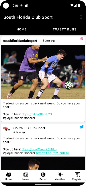 South Florida Club Sport Screenshot 0