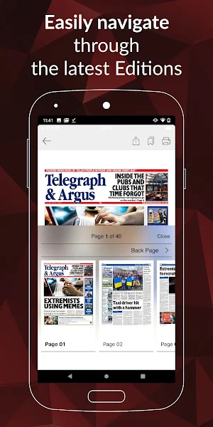 Bradford Telegraph and Argus Screenshot 1
