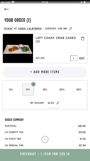 Left Coast Seafood Screenshot 3