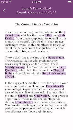 Mother Mary's Cosmic Clock Screenshot 2
