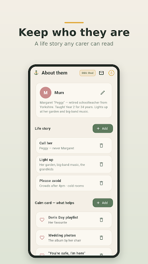 Anchorly: Dementia Caregiver Screenshot 2