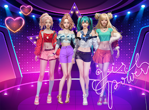 Girl group dress up Screenshot 1