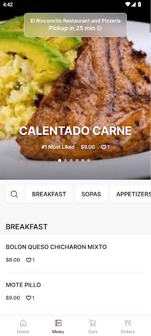 El Rinconcito Restaurant Screenshot 1