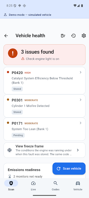 ObdScan: OBD2 Car Scanner Screenshot 0