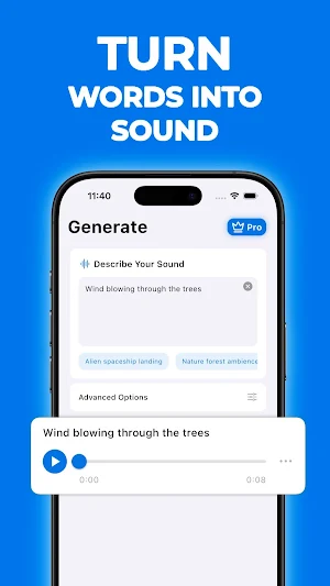 AI Sound Effects Generator App Screenshot 0