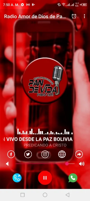 Radio Amor de Dios de Pan de Vida Screenshot 1