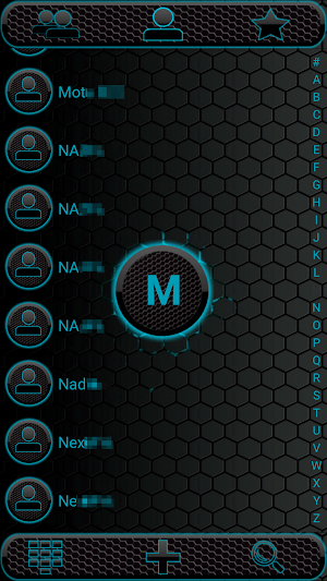 THEME DARK SPACE HOLO EXDIALER Screenshot 1