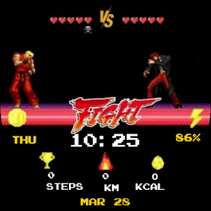 Fighter Animated Watch Face Screenshot 3