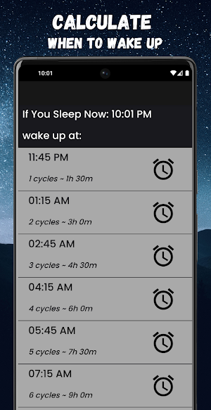 Sleep Calculator: Sleep Cycle Screenshot 1