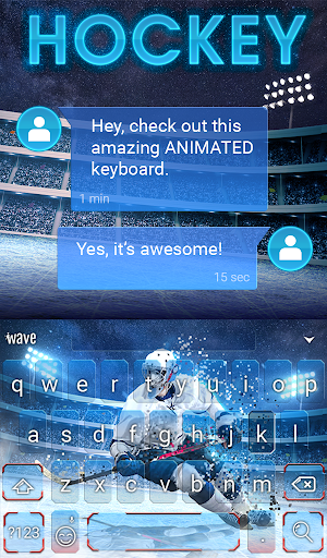 Hockey Animated Keyboard Screenshot 2