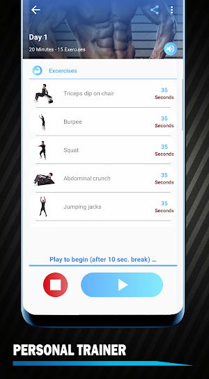 Fitness Coach Workout at Home Screenshot 2