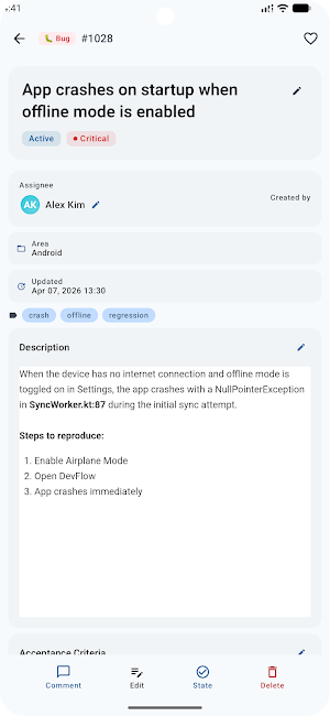 DevFlow: Azure DevOps Client Screenshot 1