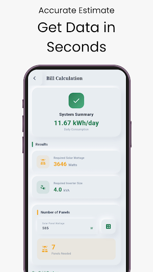 Solar Load Calculator Estimate Screenshot 2