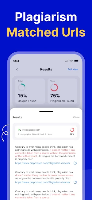 Plagiarism Checker & Detector Screenshot 3