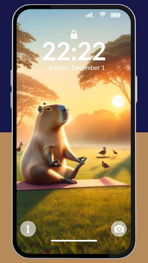 Capybara Vibes Wallpaper 4K Screenshot 2