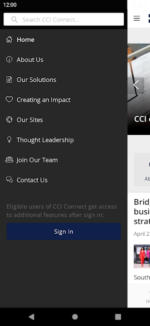 CCI-Connect Screenshot 1