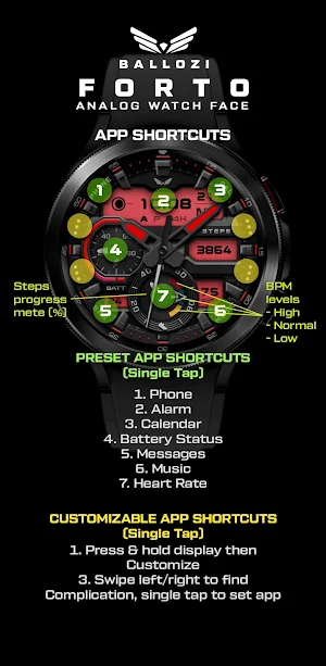 BALLOZI Forto Watch Face Screenshot 2