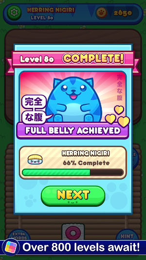 Sushi Cat Words: Addictive Word Puzzle Game Screenshot 2