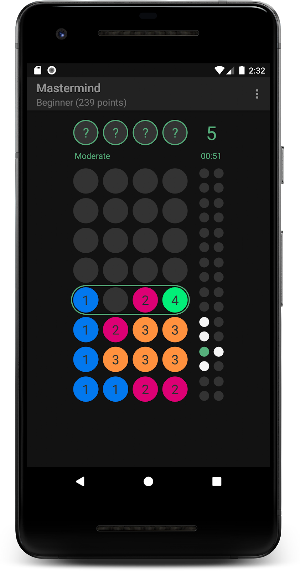 Mastermind - the educational code breaking puzzle Screenshot 0