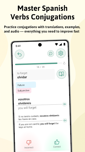 Spanish Verbs Conjugation Screenshot 0
