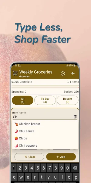 Easy Shopping List - Grocery Screenshot 1