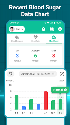 Blood pressure tracker Screenshot 2