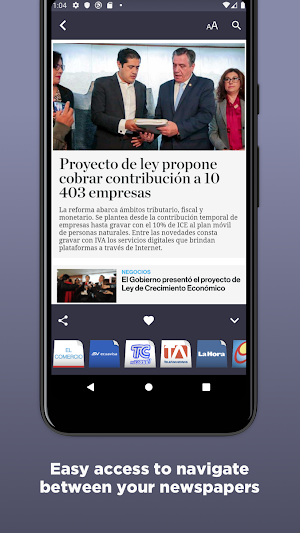 Ecuadorian Newspapers Screenshot 2