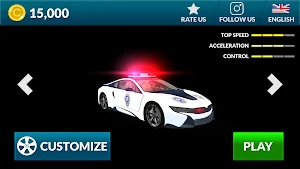 American i8 Police Car Game 3D Screenshot 3