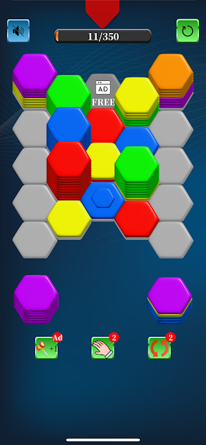 Hexa Sort 2D Screenshot 1