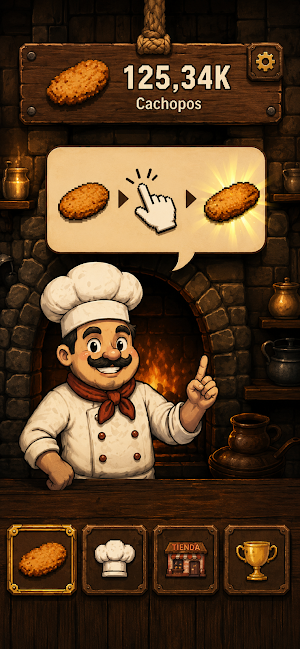 Cachopo Clicker - Idle Tycoon Screenshot 1