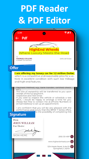 Document Reader: PDF Editor Screenshot 1