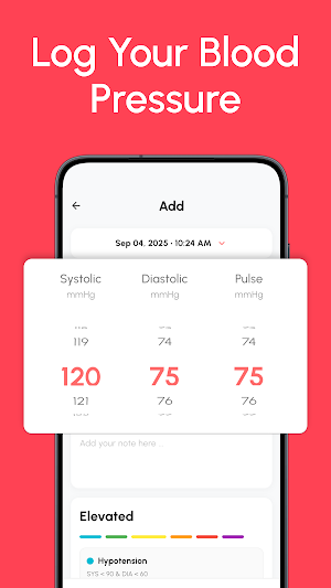 Heart Rate Monitor - BP Log Screenshot 1