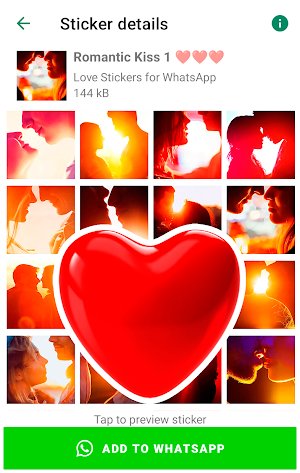 Love Emoji Stickers WASticker Screenshot 2