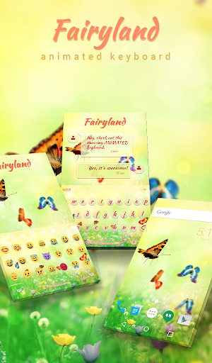 Fairyland Animated Keyboard + Live Wallpaper Screenshot 0