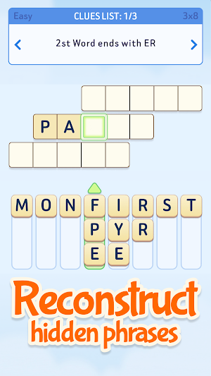 Words Cascade Cryptogram Game Screenshot 0