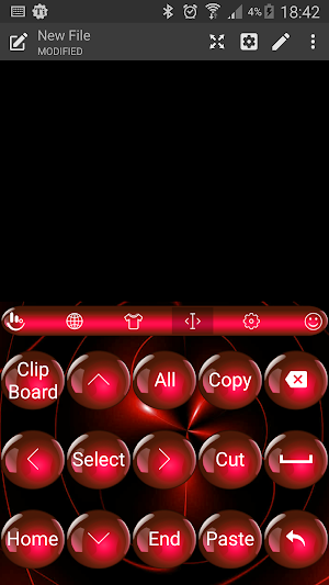 Keyboard Theme Spheres Red Screenshot 2