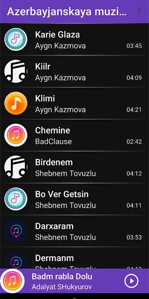 Азербайжанские песни Screenshot 0