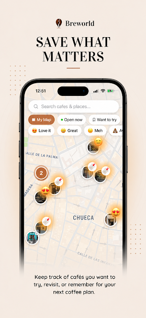 BreWorld: Find Great Coffee Screenshot 1