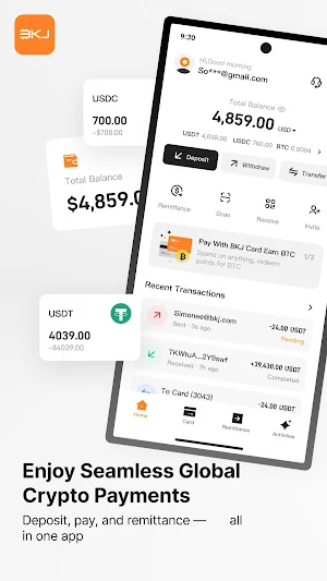 BKJ: Crypto Card & Pay Screenshot 0