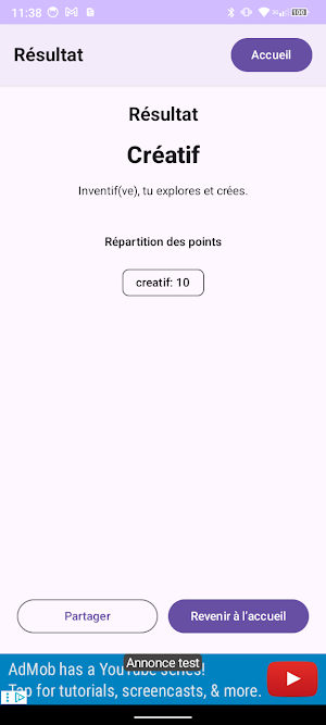 Test Personnalité Quiz psycho Screenshot 3